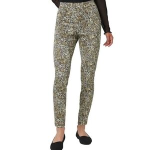 HUE Animal Print Denim Leggings Size Small